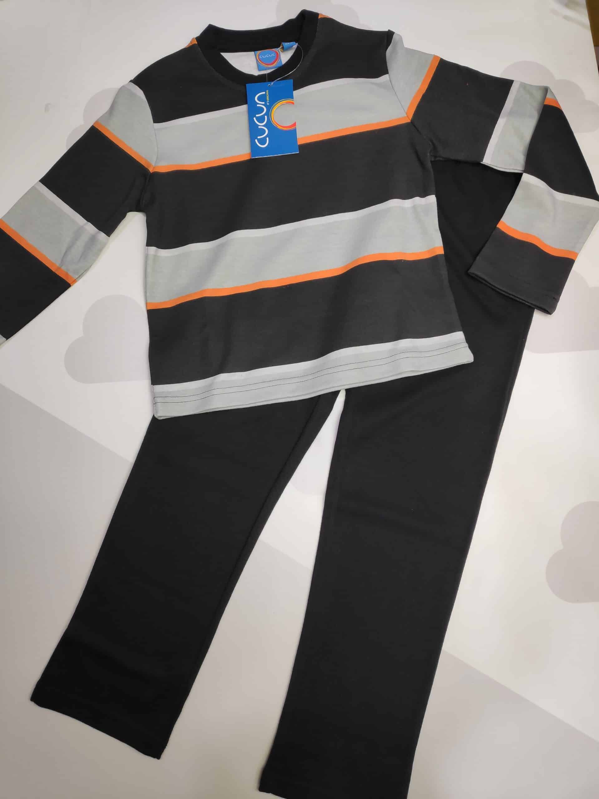 PIJAMA CHICO NIÑO ROJATEX CUCUN 3106 ALGODON MANGA LARGA