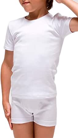 CAMISETA ROPA INTERIOR NIÑO MANGA CORTA ALGODON PEINADO RAPIFE 400 CALIDAD BUENO PARA PIEL ATOPICA CAMISETA ROPA INTERIOR NIÑO MANGA CORTA ALGODON PEINADO RAPIFE 400 CALIDAD BUENO PARA PIEL ATOPICA