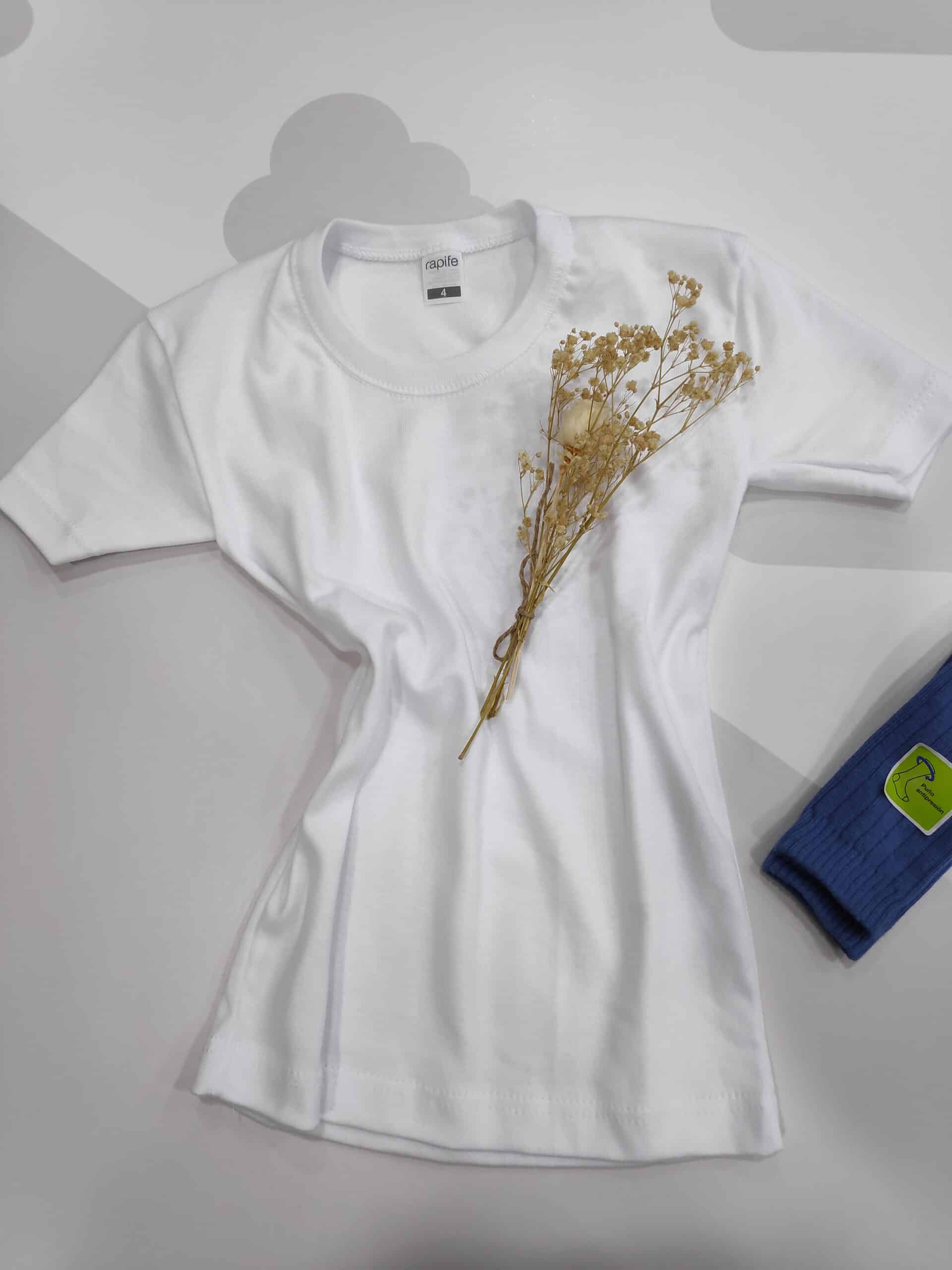 IMG_20201103_145029 .CAMISETA ROPA INTERIOR NIÑO MANGA CORTA ALGODON PEINADO RAPIFE 400 CALIDAD BUENO PARA PIEL ATOPICA - Imagen 3