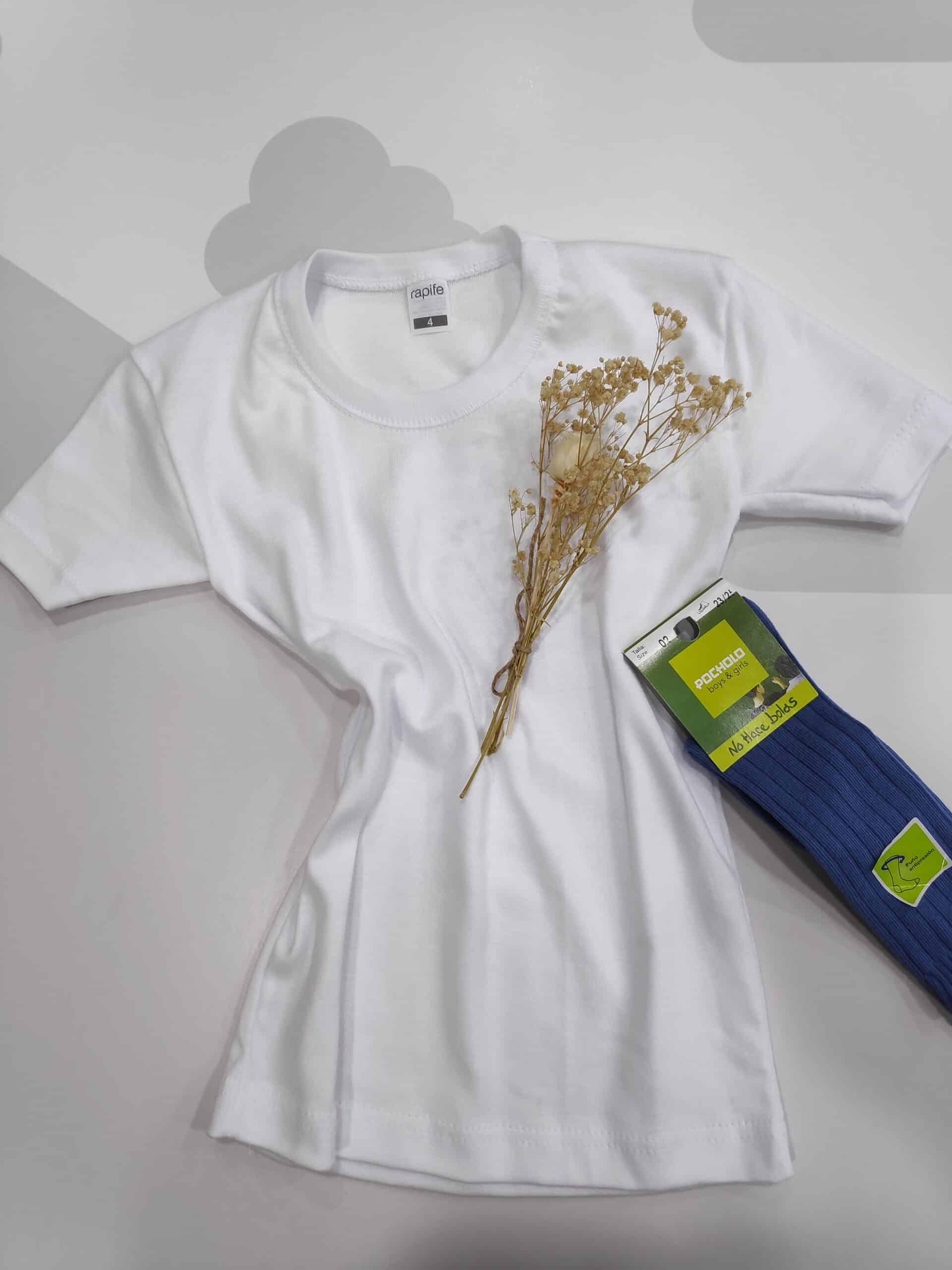 CAMISETA ROPA INTERIOR NIÑO MANGA CORTA ALGODON PEINADO RAPIFE 400 CALIDAD BUENO PARA PIEL ATOPICA CAMISETA ROPA INTERIOR NIÑO MANGA CORTA ALGODON PEINADO RAPIFE 400 CALIDAD BUENO PARA PIEL ATOPICA