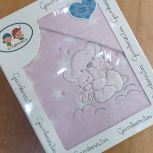 Juego de Sabanas CUNA Triptico 3 Tres piezas Calentitoas Bebe niñoa Doralina ( = coralina ) Gamberritos 10534 ROSA
