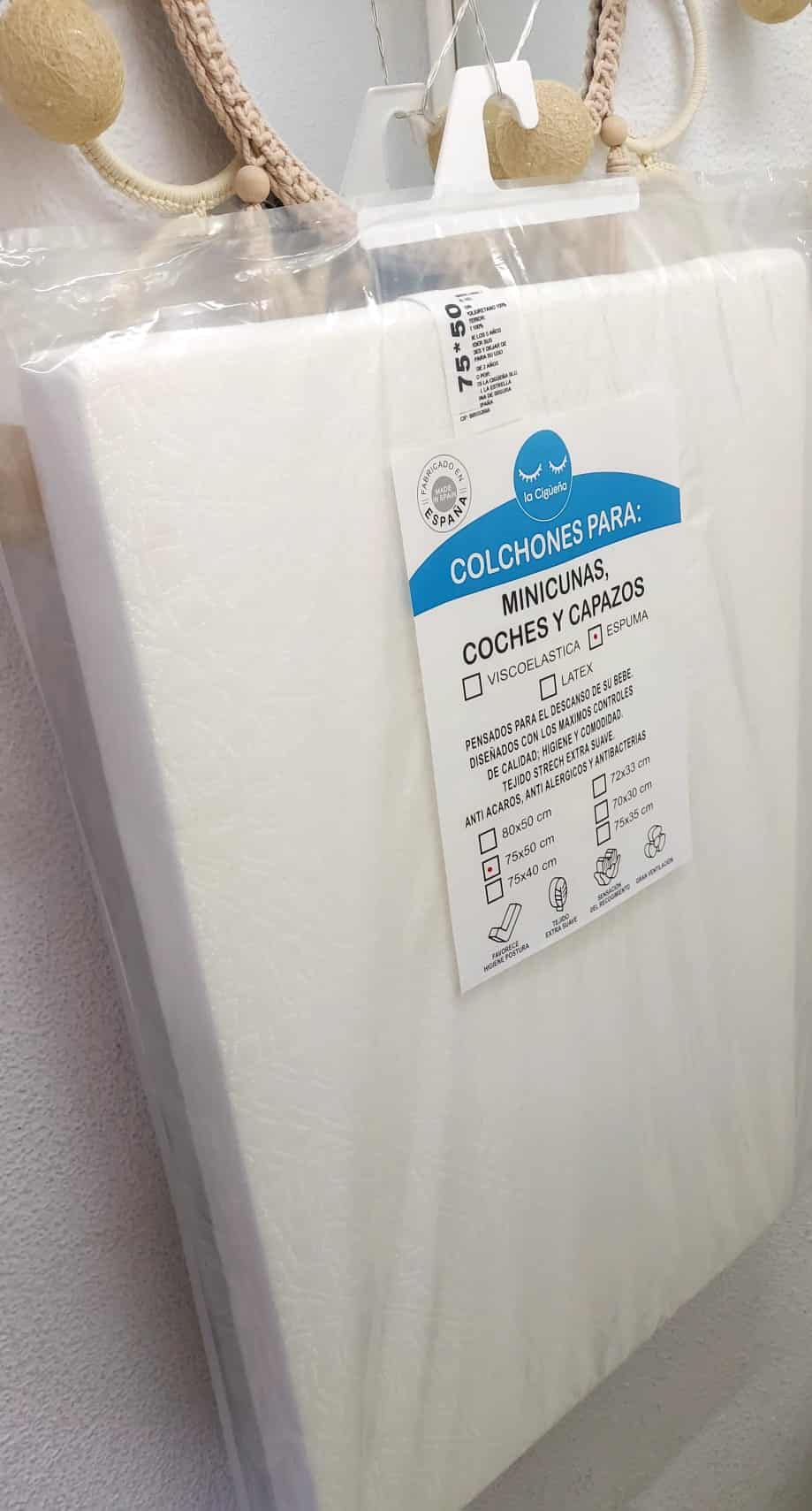 Colchones MINICUNA MOISES Bebe Niñoa 75 X 50cm LA CIGUEÑA Homologado Certificacion ISO 9001 Maxima Calidad Echo en ESPAÑA