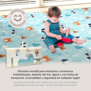 ALFOMBRA de JUEGOS-GATEO Modelo COCHES AFL11  Interbaby  200 x 180 cm